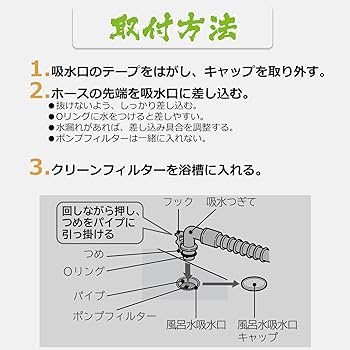 Amazon.co.jp: ISTORA 風呂水給水ホースセット 長さ4M バス